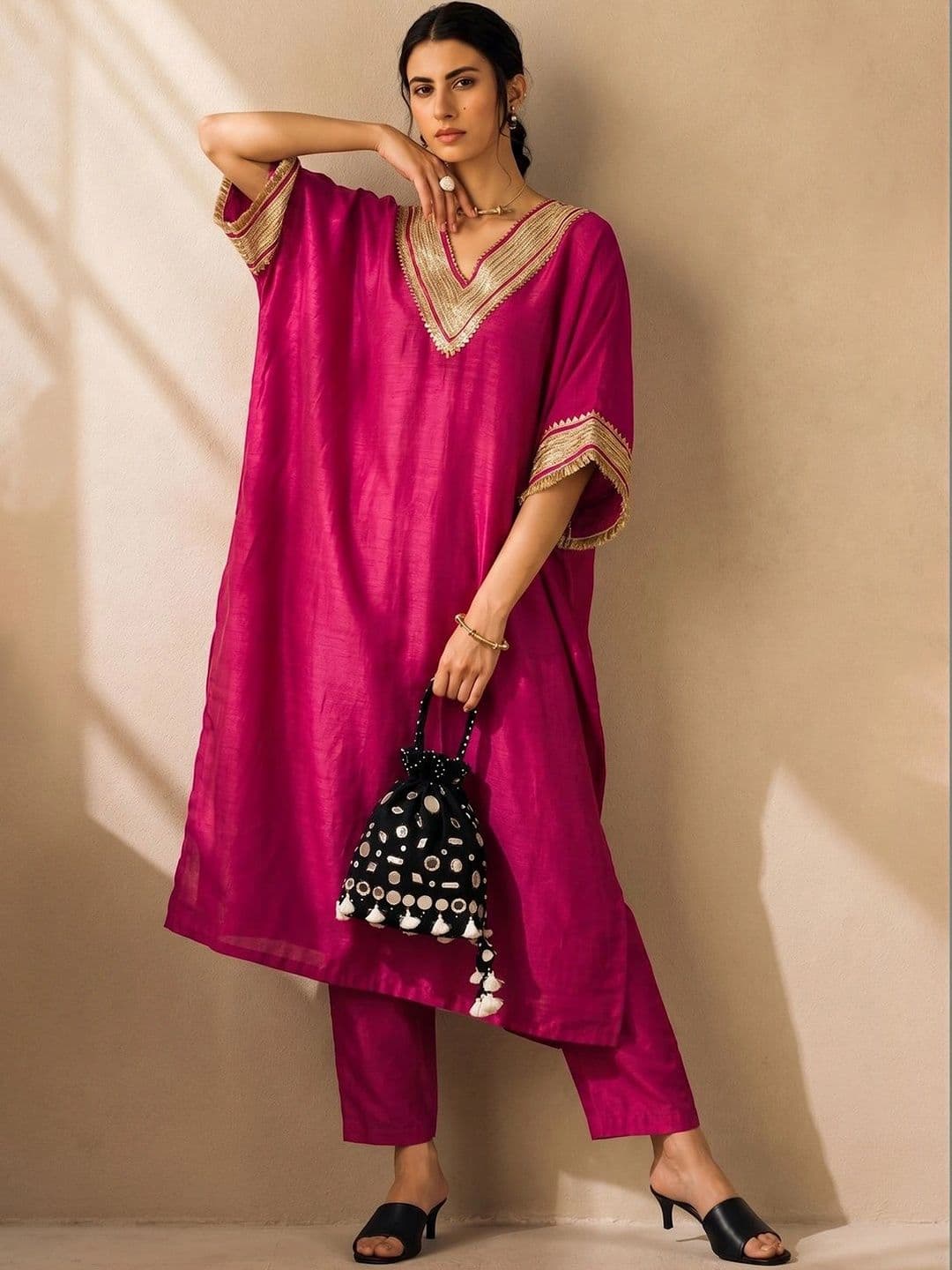 Yoke Design Kurta with Trousers
