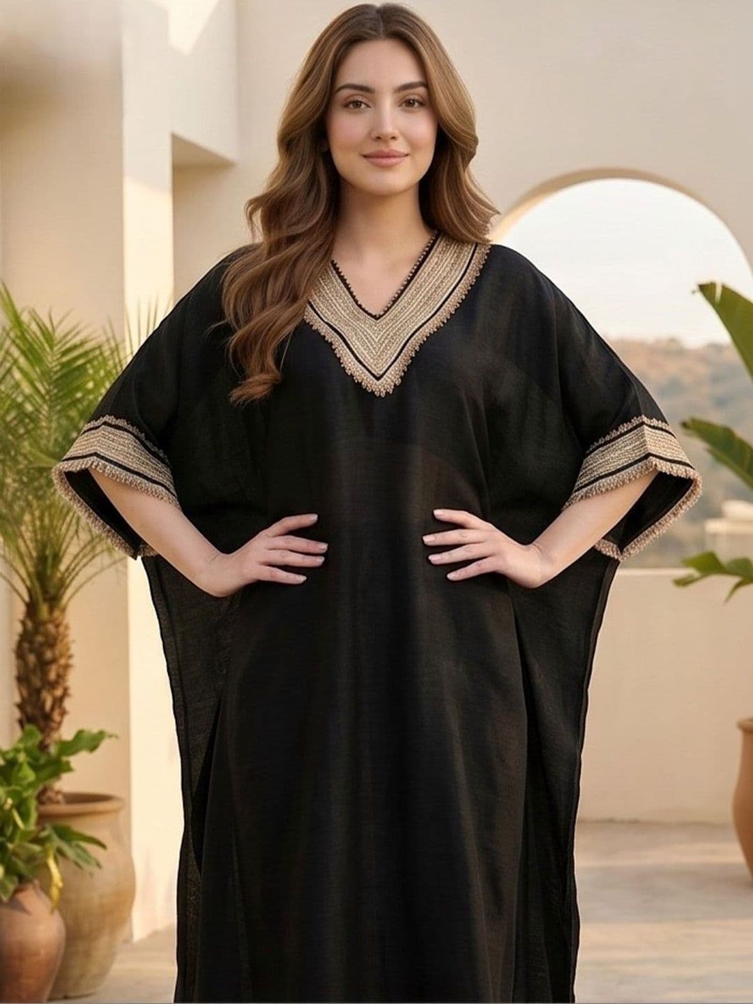 Women Yoke Design Regular Kurta with Trousers view 4