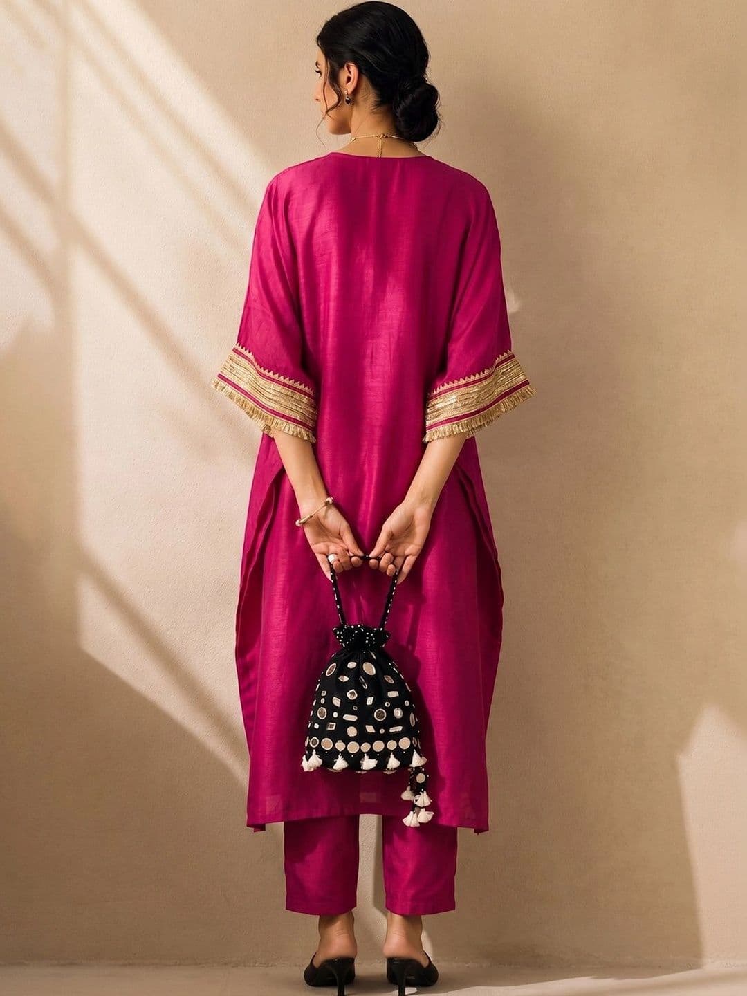 Yoke Design Kurta with Trousers view 6