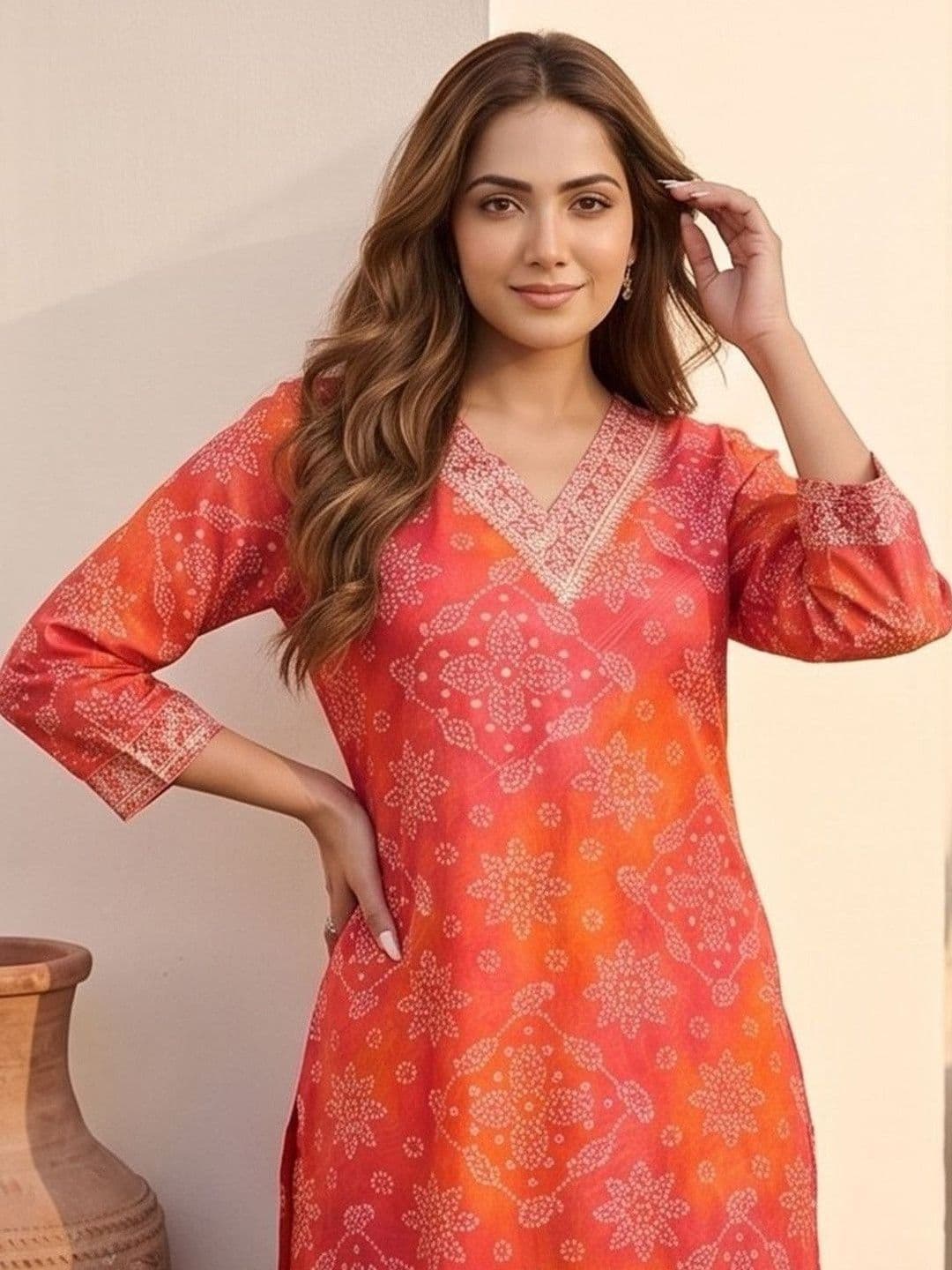 Women Ethnic Motifs Printed Regular Kurta with Trousers & With Dupatta view 4