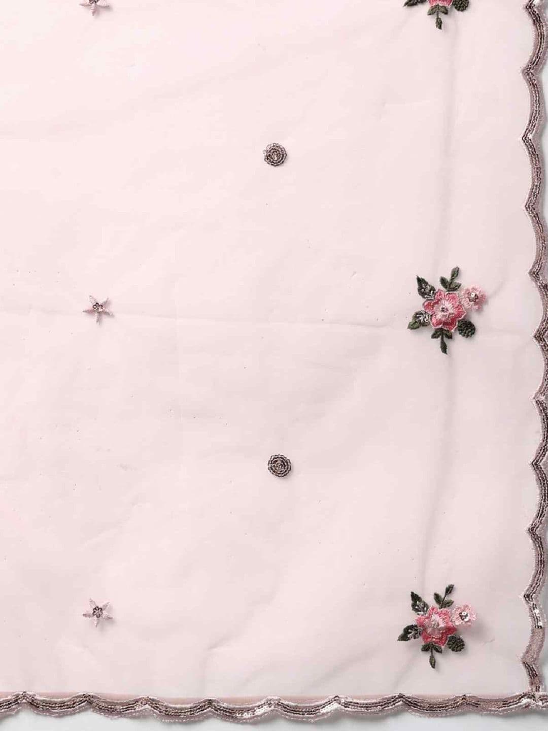Embroidered Semi-Stitched Lehenga Choli With Dupatta view 3